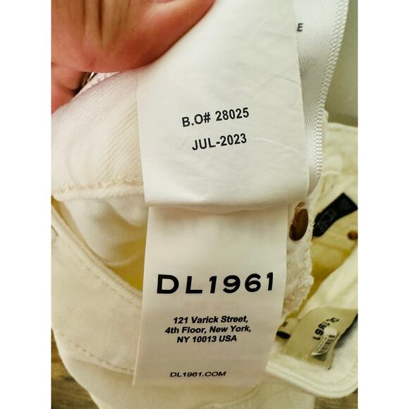 DL1961 Off-White Denim Cotton Blend Asra Ecru Maxi Skirt Size 27 - Picture 13 of 16